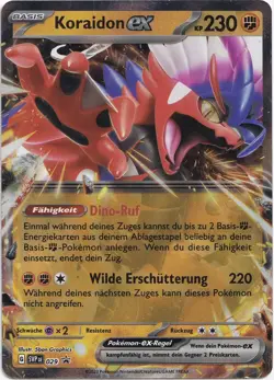Pokemon Koraidon ex Double Rare Black Star Promo SVP 029 PL Deutsch - Image 1