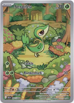 Pokemon Serpifeu Illustration Rare Schwarze 087/086 NM Deutsch - Image 1