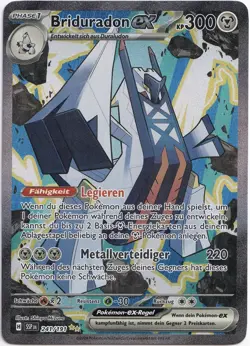 Pokemon Briduradon ex Secret Illustration Rare Sturmische Funken 241/191 NM DE - Image 1