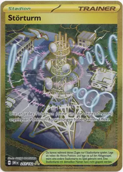 Pokemon Storturm Gold Secret Rare Ewige Rivalen 243/182 NM Deutsch - Image 1