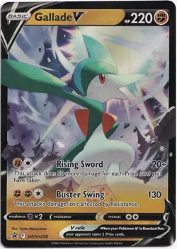 Pokemon Gallade V Ultra Rare Blackstar Promo SWSH258 NM Englisch - Image 1