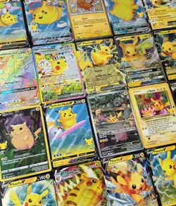 Pokemon 10 Karten Sammlung Set mit 1 Pikachu ex / V/VMAX / GX / Shiny / Holo DE - Image 1