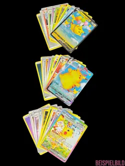 Pokemon 10 Karten Sammlung Set mit 1 Pikachu ex / V/VMAX / GX / Shiny / Holo DE - Image 4