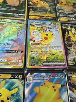 Pokemon 10 Karten Sammlung Set mit 1 Pikachu ex / V/VMAX / GX / Shiny / Holo DE - Image 5