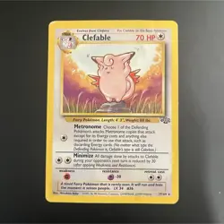 Clefable 17/64 Jungle Rare Regular 70HP Stage 1 1999 Wizards English Pokemon TCG - Image 1