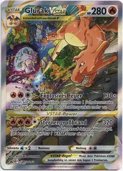 Pokemon Glurak VSTAR Alternative Art Blackstar Promos SWSH262 NM Deutsch - Image 1