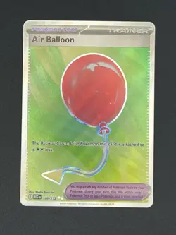 Pokemon TCG Air Balloon 166/132 Full Art Ultra Rare Holo Mega Evolution - Image 1