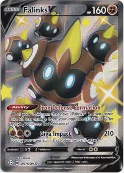 Pokemon Falinks V Shiny Full Art Shining Fates SV115/SV122 NM English - Image 1
