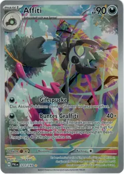 Pokemon Affiti Secret Illustration Rare Entwicklungen in Paldea 223/193 NM DE - Image 1