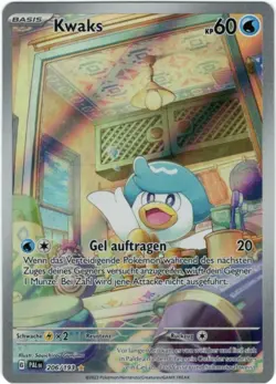 Pokemon Kwaks Secret Illustration Rare Entwicklungen in Paldea 206/193 NM DE - Image 1