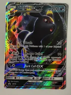 Umbreon GX SM36 Sun & Moon Holo Promo Pokemon TCG Card LP - Image 1