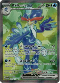 Pokemon Bailonda ex Full Art Entwicklungen in Paldea 235/193 Near Mint Deutsch - Image 1