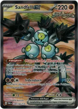 Pokemon Sandfell ex Full Art Paradoxrift PAR 228/182 Near Mint Deutsch - Image 1