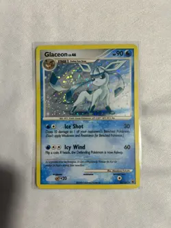 Pokemon TCG Glaceon 020/100 DP Majestic Dawn Deck Exclusives Holo Rare SWIRL HP - Image 1