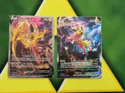 Pokemon Sword & Shield Black Star Promo Jolteon V And Vmax NM Unplayed - Image 1