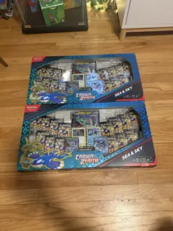 2x Sea and Sky Premium Collection Box FACTORY SEALED - Pokemon TCG Crown Zenith - Image 2