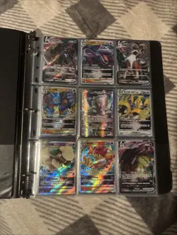 Pokemon 108 Card Lot Collection Binder XY Full Art, EX, Vstar, Vmax, V, Holo - Image 1
