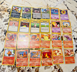 24 random trading card Pokemon lot- 1990s VINTAGE Lot 10 - 1 pocket monster - Image 1