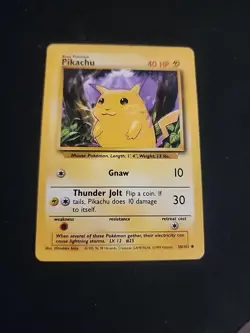 Pikachu 58/102 - Pokemon Karte - Base Set Vintage - BS58 - Excellent+ - Image 2