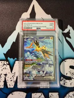 2023 POKEMON MEW EN - 151 SPECIAL ILLUSTRATION RARE # 202 ZAPDOS EX PSA 9 MINT - Image 1