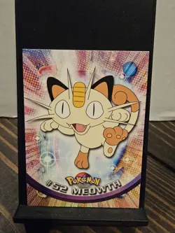 Meowth #52 2000 Topps Pokemon TV Animation Series Black Logo Non-Holo - Image 1