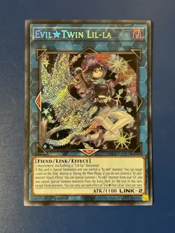 Yu-Gi-Oh! TCG Evil Twin Lil-La BLCR-EN097 1st Edition Secret Rare NM - Image 1