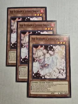3x Ash Blossom & Joyous Spring 1st Edition Common L5DD-ENC09 Yu-Gi-Oh! - Image 1