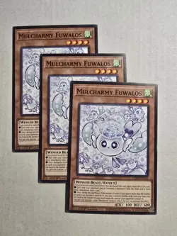 L5DD-ENC16 Mulcharmy Fuwalos x3 Common 1st Edition YuGiOh Playset - Image 1
