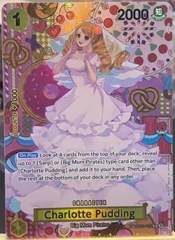One Piece TCG - Charlotte Pudding SP OP03-112 - OP08 Two Legends NM/M Flawless - Image 1