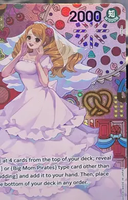 One Piece TCG - Charlotte Pudding SP OP03-112 - OP08 Two Legends NM/M Flawless - Image 4