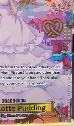 One Piece TCG - Charlotte Pudding SP OP03-112 - OP08 Two Legends NM/M Flawless - Image 5