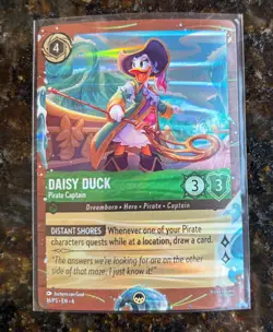 Lorcana DCL Disney Treasure Cruise Exclusive Daisy Duck Pirate Captain - Image 1