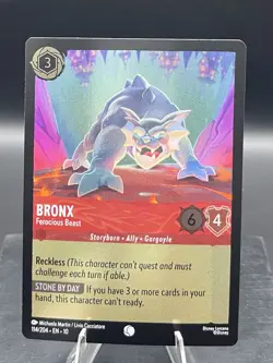 Disney Lorcana-Whispers in the Well-Bronx-Ferocious Beast-#114-Cold Foil Holo-NM - Image 4