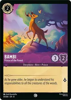 Bambi - Prince of the Forest 57/204 Reign of Jafar Non-Foil Disney Lorcana - Image 1