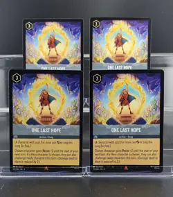 Disney Lorcana One Last Hope 197/204 Fabled Rare 4 Cards Set - Image 1