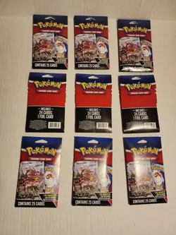 LOT: 2024 Pokemon Mystery Packs **LOT OF 9 @ 25 CARDS EACH = 225 CARDS** - Image 3