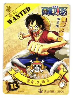 Monkey D Luffy R-001 One Piece Anime TCG CCG Anime Card - Image 1