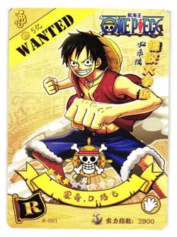 MONKEY D LUFFY R R-001 ONE PIECE Anime TCG CCG Collectible Card - Image 1