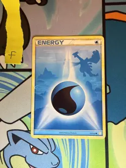 Water Energy 117/123 EXC Non Holo Rare Pokemon Card Lugia Heart Gold Soul Silver - Image 1