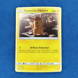 Detective Pikachu SM194 Black Star Promo Cosmos Holo Pokemon Card - Image 1