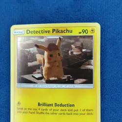 Detective Pikachu SM194 Black Star Promo Cosmos Holo Pokemon Card - Image 3