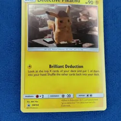 Detective Pikachu SM194 Black Star Promo Cosmos Holo Pokemon Card - Image 4