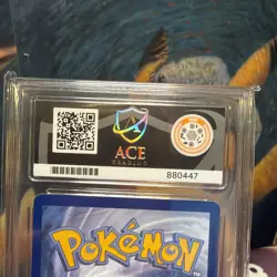 Pokemon TCG Rayquaza v Evolving Skies Holo Ultra Rare Card 193/203 Ace 9 Graded - Image 4