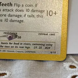 Raticate 6/18 Southern Islands Rare Vintage Pokemon Card - NM - Image 3