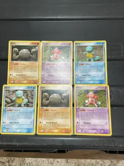Pokemon EX Delta Species Ditto Mr. Mime Squirtle Lot 6 Cards Geodude - Image 1