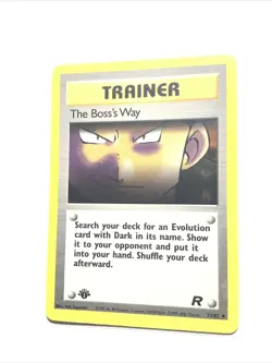 THE BOSS'S WAY - 73/82 - 1st Edition Team Rocket - Pokemon Card - NM - Image 1