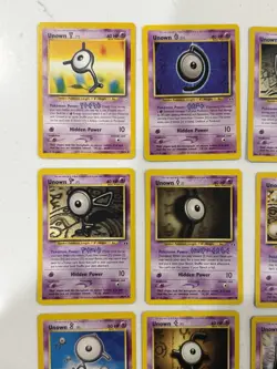 9 Card Pokemon TCG Neo Revelation Discovery Unown NM - Image 2