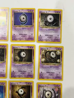 9 Card Pokemon TCG Neo Revelation Discovery Unown NM - Image 3