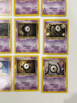 9 Card Pokemon TCG Neo Revelation Discovery Unown NM - Image 4