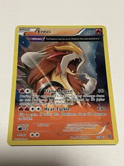 Pokemon TCG Entei Ancient Origins Holo Rare Card 15/98 2015 Reverse Holo - Image 1